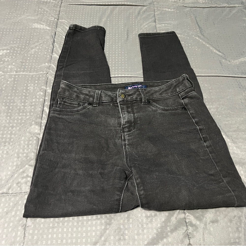 Blue Spice Black Wash Denim Skinny Jeans Junior's Size 5